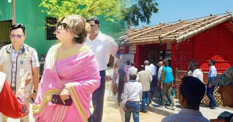 রোহিঙ্গা ক্যাম্প পরিদর্শনে শামা ওবায়েদ